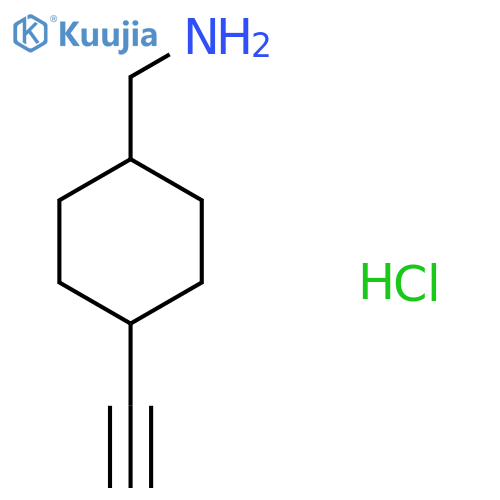 (trans-4-ethynylcyclohexyl)methanamine hydrochloride structure