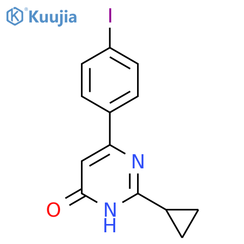 2-Cyclopropyl-6-(4-iodophenyl)pyrimidin-4-ol structure