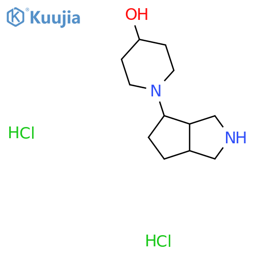 1-{octahydrocyclopenta[c]pyrrol-4-yl}piperidin-4-ol dihydrochloride structure