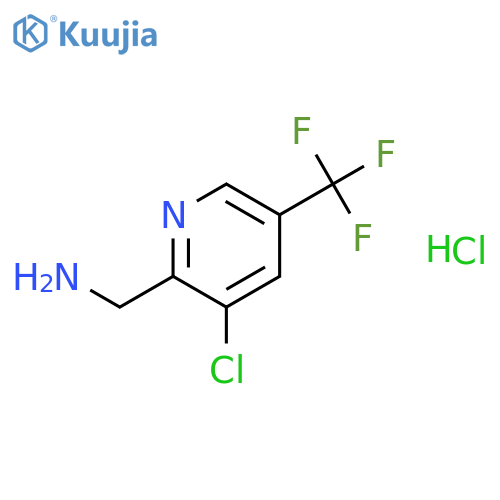 2-Pyridinemethanamine, 3-chloro-5-(trifluoromethyl)-, hydrochloride structure