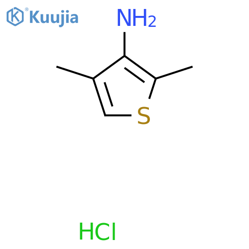 2,4-Dimethylthiophen-3-amine hydrochloride structure