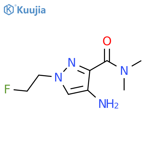 4-amino-1-(2-fluoroethyl)-N,N-dimethyl-1H-pyrazole-3-carboxamide structure
