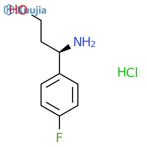 (R)-3-Amino-3-(4-fluorophenyl)propan-1-ol hydrochloride structure