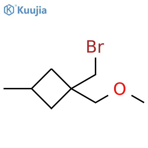 Cyclobutane, 1-(bromomethyl)-1-(methoxymethyl)-3-methyl- structure
