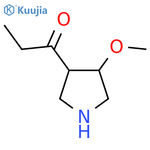 1-(4-Methoxypyrrolidin-3-yl)propan-1-one structure