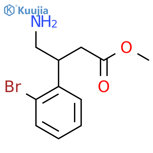methyl 4-amino-3-(2-bromophenyl)butanoate structure
