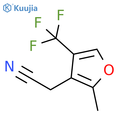 2-2-methyl-4-(trifluoromethyl)furan-3-ylacetonitrile structure