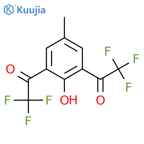 Ethanone, 1,1'-(2-hydroxy-5-methyl-1,3-phenylene)bis[2,2,2-trifluoro- structure
