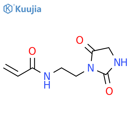 N-2-(2,5-dioxoimidazolidin-1-yl)ethylprop-2-enamide structure