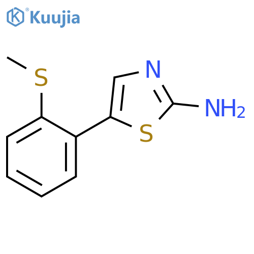 5-(2-(Methylthio)phenyl)thiazol-2-amine structure