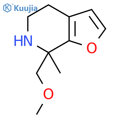 7-(methoxymethyl)-7-methyl-4H,5H,6H,7H-furo2,3-cpyridine structure