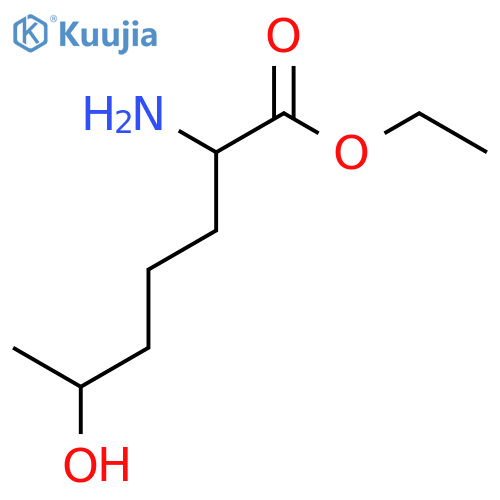 ethyl 2-amino-6-hydroxyheptanoate structure