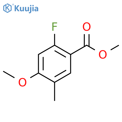 Methyl 2-fluoro-4-methoxy-5-methylbenzoate structure
