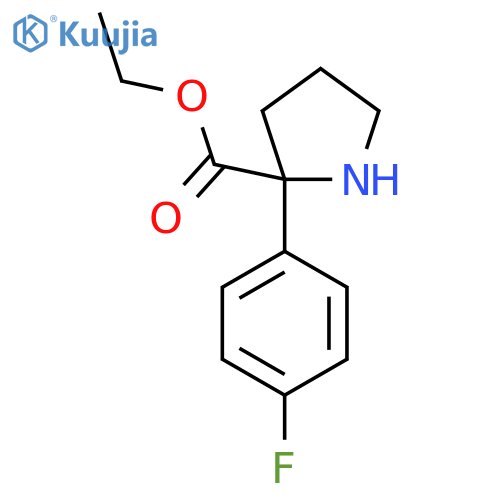 ethyl 2-(4-fluorophenyl)pyrrolidine-2-carboxylate structure