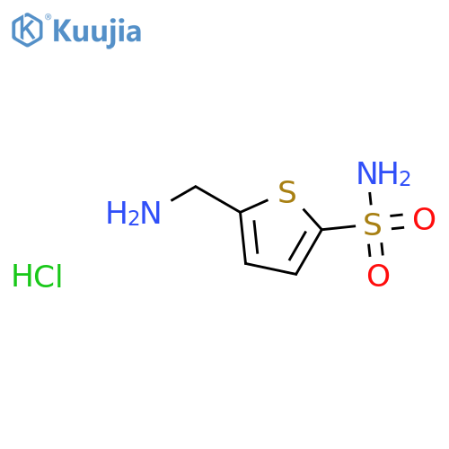 5-(Aminomethyl)thiophene-2-sulfonamide hydrochloride structure