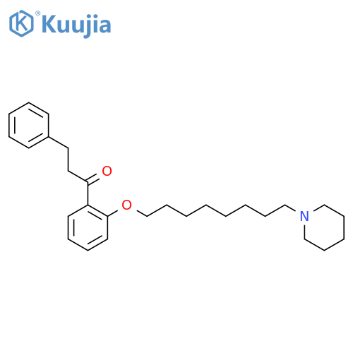 1-Propanone, 3-phenyl-1-[2-[[8-(1-piperidinyl)octyl]oxy]phenyl]- structure