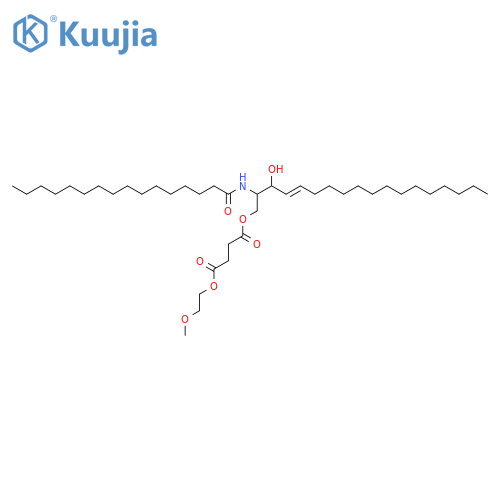 N-palmitoyl-sphingosine-1-{succinyl[methoxy(polyethylene glycol)2000]} structure
