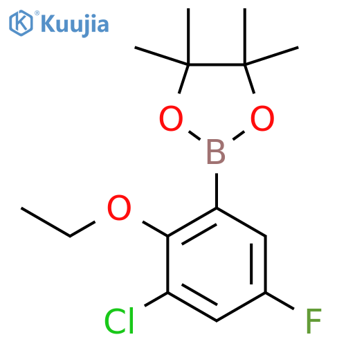 3-Chloro-2-ethoxy-5-fluorophenylboronicacid pinacol ester structure