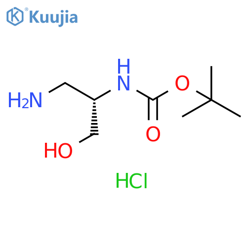 tert-butyl N-[(2S)-1-amino-3-hydroxypropan-2-yl]carbamate hydrochloride structure