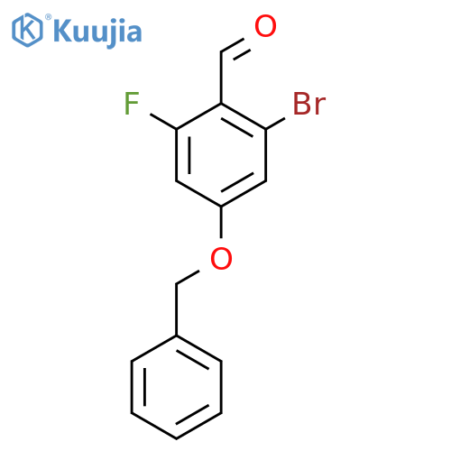 4-(BenZyloxy)-2-bromo-6-fluorobenZaldehyde structure