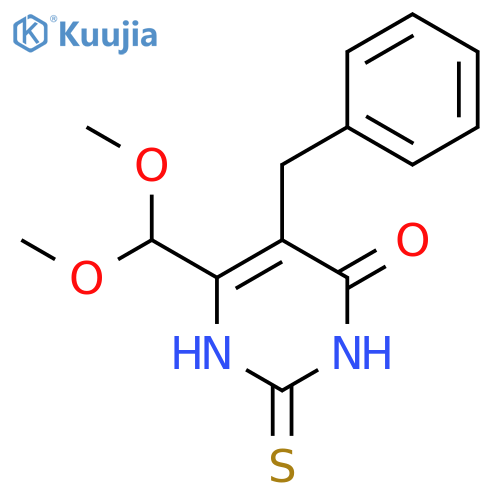 5-benzyl-6-(dimethoxymethyl)-2-sulfanylidene-1h-pyrimidin-4-one structure