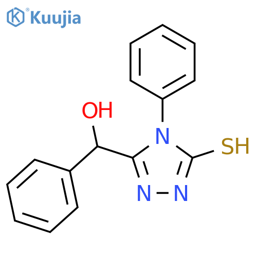 (5-Mercapto-4-phenyl-4H-1,2,4-triazol-3-yl)(phenyl)methanol structure