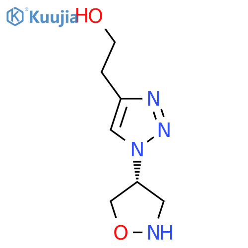 2-{1-[(4R)-1,2-oxazolidin-4-yl]-1H-1,2,3-triazol-4-yl}ethan-1-ol structure