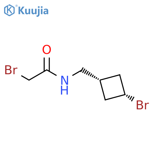 Acetamide, 2-bromo-N-[(cis-3-bromocyclobutyl)methyl]- structure