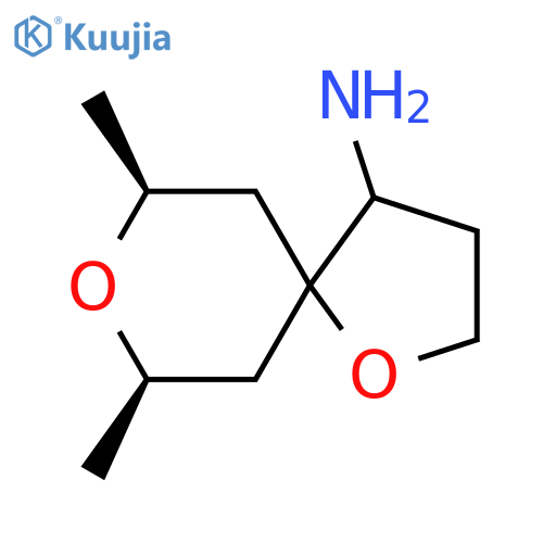 (7R,9S)-7,9-dimethyl-1,8-dioxaspiro[4.5]decan-4-amine structure