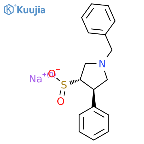 sodium (3S,4R)-1-benzyl-4-phenylpyrrolidine-3-sulfinate structure
