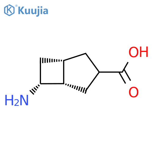 rac-(1R,5R,6S)-6-aminobicyclo[3.2.0]heptane-3-carboxylic acid structure