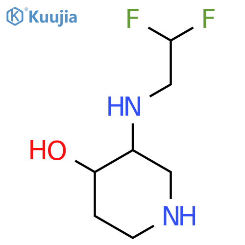 3-[(2,2-Difluoroethyl)amino]piperidin-4-ol structure