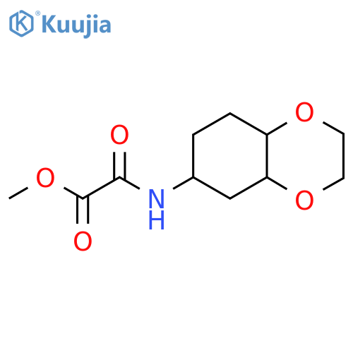 Methyl [(octahydro-1,4-benzodioxin-6-yl)carbamoyl]formate structure
