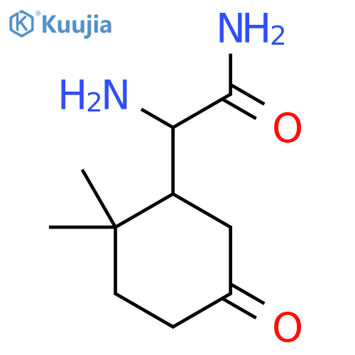 2-Amino-2-(2,2-dimethyl-5-oxocyclohexyl)acetamide structure