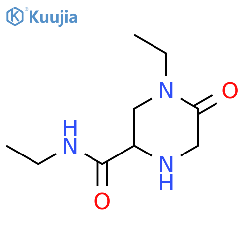 N,4-diethyl-5-oxopiperazine-2-carboxamide structure