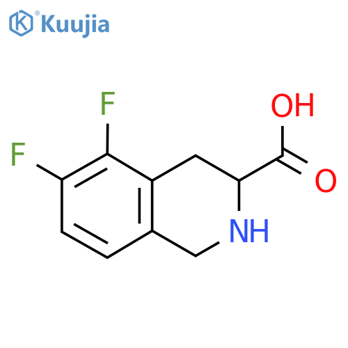 5,6-difluoro-1,2,3,4-tetrahydroisoquinoline-3-carboxylic acid structure