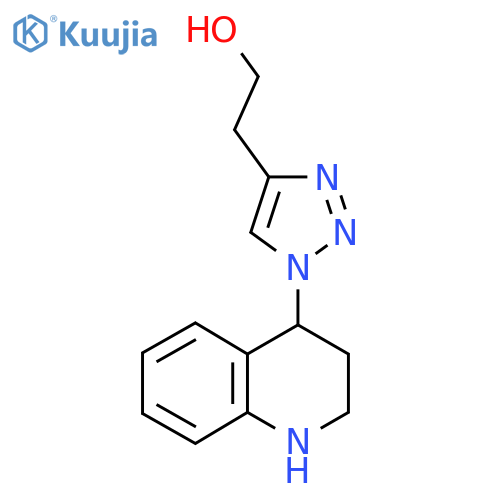 2-[1-(1,2,3,4-tetrahydroquinolin-4-yl)-1H-1,2,3-triazol-4-yl]ethan-1-ol structure