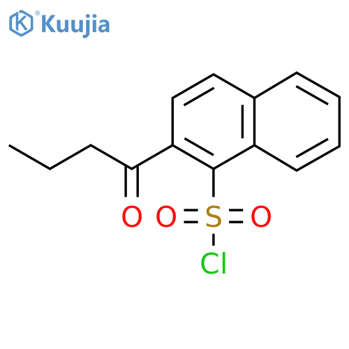 2-butanoylnaphthalene-1-sulfonyl chloride structure