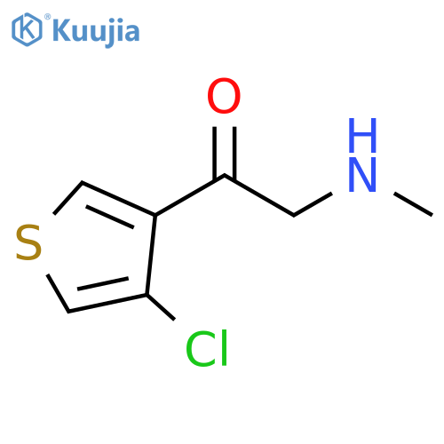 Ethanone, 1-(4-chloro-3-thienyl)-2-(methylamino)- structure
