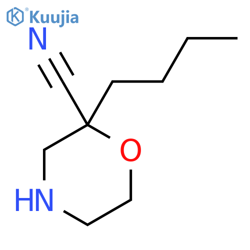 2-Butylmorpholine-2-carbonitrile structure