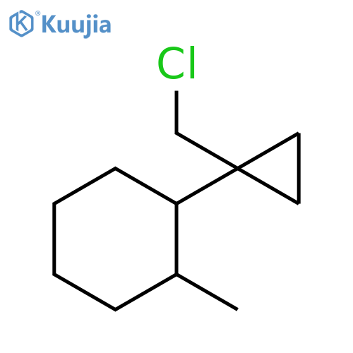 Cyclohexane, 1-[1-(chloromethyl)cyclopropyl]-2-methyl- structure