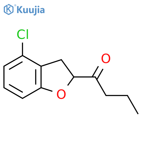 1-(4-Chloro-2,3-dihydro-1-benzofuran-2-yl)butan-1-one structure