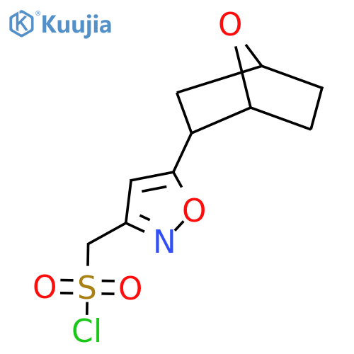 (5-{7-oxabicyclo2.2.1heptan-2-yl}-1,2-oxazol-3-yl)methanesulfonyl chloride structure