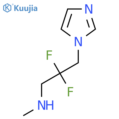 [2,2-difluoro-3-(1H-imidazol-1-yl)propyl](methyl)amine structure