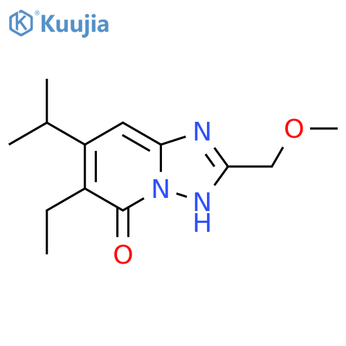 6-ethyl-2-(methoxymethyl)-7-(propan-2-yl)-1,2,4triazolo1,5-apyridin-5-ol structure