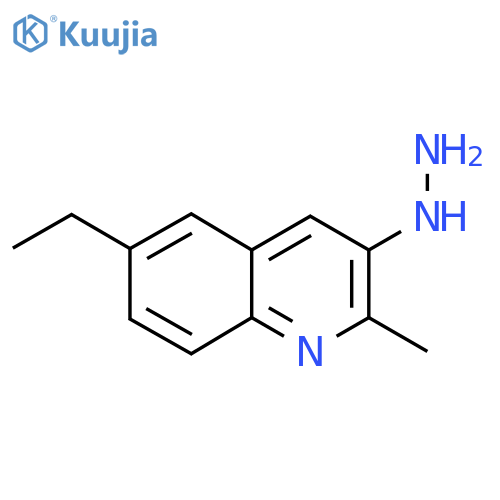 6-Ethyl-3-hydrazinyl-2-methylquinoline structure