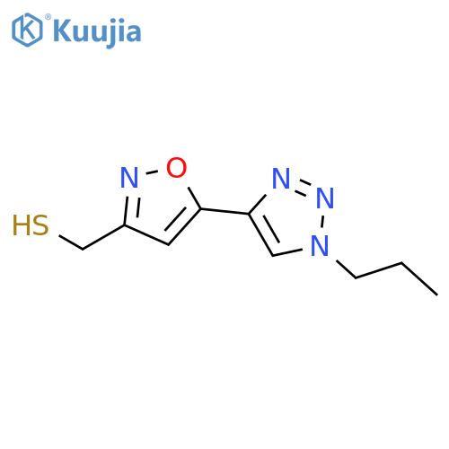 5-(1-propyl-1H-1,2,3-triazol-4-yl)-1,2-oxazol-3-ylmethanethiol structure