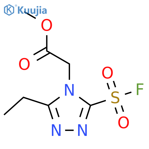 Methyl 2-(3-ethyl-5-fluorosulfonyl-1,2,4-triazol-4-yl)acetate structure