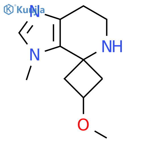 3-methoxy-3'-methyl-3',5',6',7'-tetrahydrospirocyclobutane-1,4'-imidazo4,5-cpyridine structure