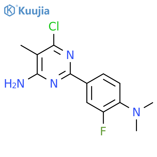 4-Pyrimidinamine, 6-chloro-2-[4-(dimethylamino)-3-fluorophenyl]-5-methyl- structure
